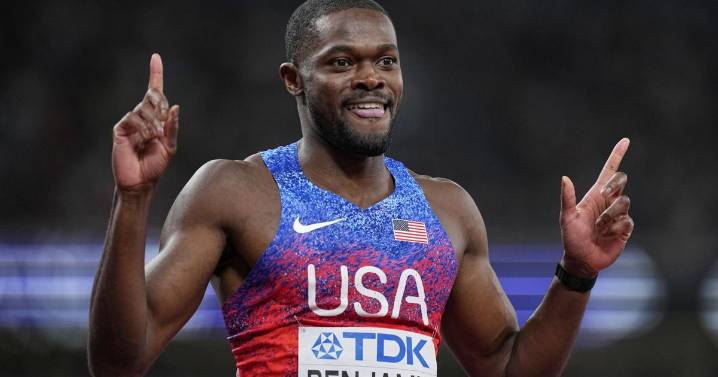 Clipped barrier no problem for Benjamin, who wins 400-meter hurdles at world championships