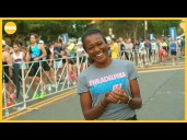 Janai Norman runs the half marathon in Philadelphia