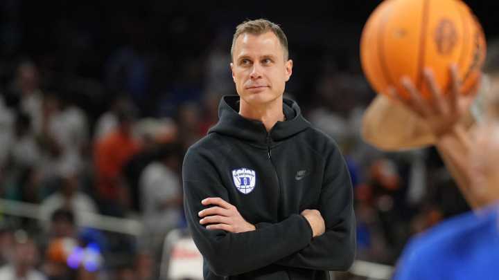 Watch: Duke basketball's Jon Scheyer talks Blue Devils defense