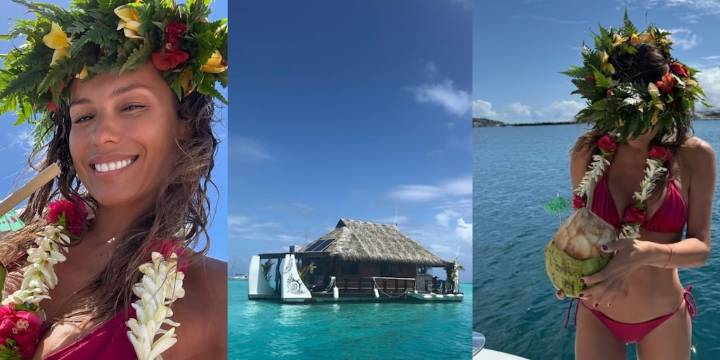 El viaje soñado de Pampita y Martín Pepa a la Polinesia: guirnalda con flores, atardeceres y nueva chance al amor