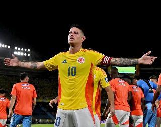 James supera a Falcao y se convierte en el máximo goleador de Colombia en Eliminatorias