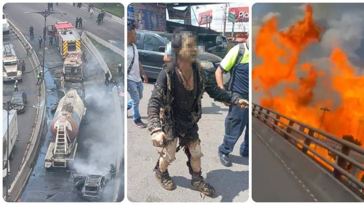 Explotó un camión de gas en México y las imágenes son impactantes: “Fuego en su cuerpo”