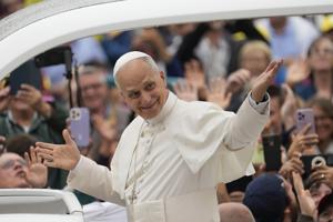 Chicago suburb where Pope Leo XIV grew up celebrates his 70th birthday with gospel music, balloons