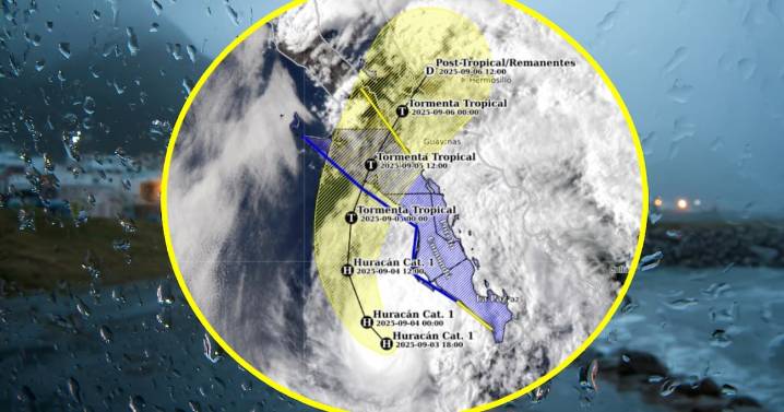 Lorena se debilitará frente a las costas de Bahía de Kino