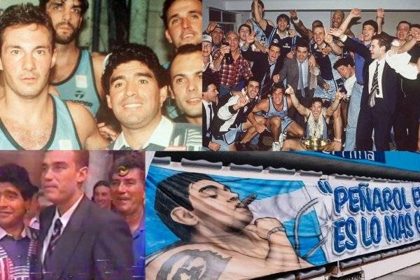 Maradona inédito: la vez que fue a ver un partido de la Liga Nacional y terminó de ayudante del Che García