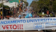 Multitudinaria marcha en Oberá en contra de los vetos de Nación