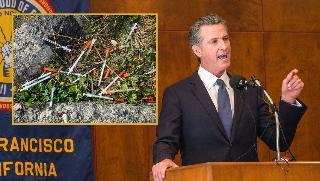 Newsom Claims Syringes Strewn About California Cities Are Due To High Vaccination Rate