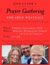 Community gathers for prayer for sick child