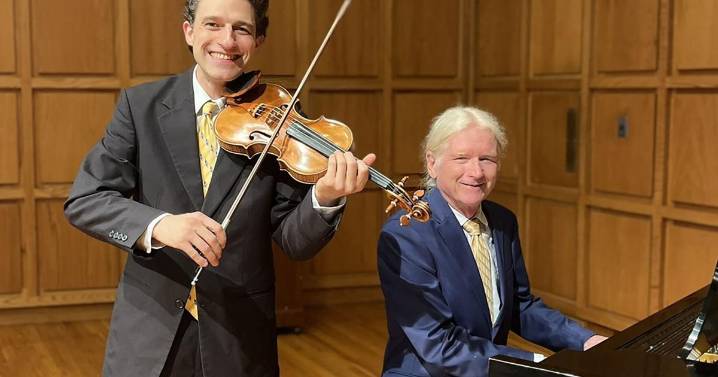 Violin and piano concert coming Friday