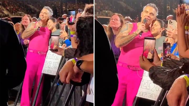Robbie Williams prometió volver a la Argentina en 2026 tras una emotiva interacción con una fanática