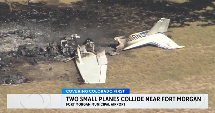 1 killed, 3 injured after small planes collide midair at Colorado airport