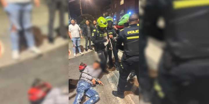 Capturan a hombre que disparó contra policías luego de cometer un hurto en Bogotá