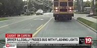 VIDEO: Westlake driver illegally passes school bus