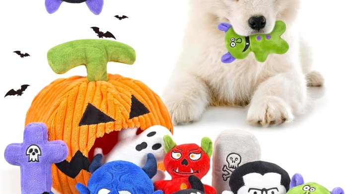 Amazon Has a $20 Pack of 11 Halloween Dog Toys That Are So Durable, They Survive ‘Destructive Monsters’