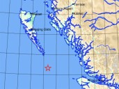 Magnitude 4.8 earthquake off B.C. coast