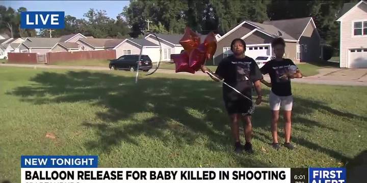 Balloon release held for baby killed in Spartanburg shooting