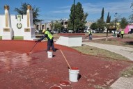 Realizan labores de rehabilitación en el monumento de los Niños Héroes