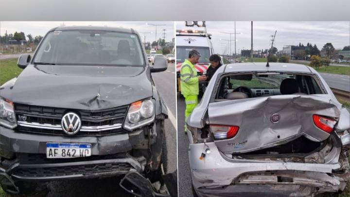 Un conductor herido en un choque en Panamericana