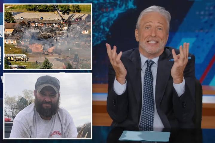 Jon Stewart rips 'narcissistic media' for politicizing mass shootings: 'Who the f-