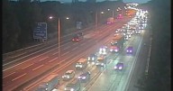 Commuter chaos as major UK motorway closed due to 'lorry hitting a bridge'