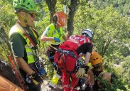 Rescatan en helicóptero a dos octogenarios guipuzcoanos en Huesca