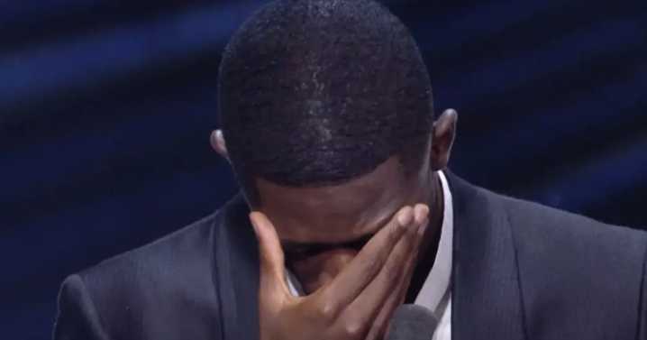 Ousmane Dembele bursts into tears as PSG star can't hold it together during Ballon d'Or victory speech