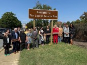 Annapolis officials unveil roadside memorial honoring Capital Gazette journalists killed in 2018