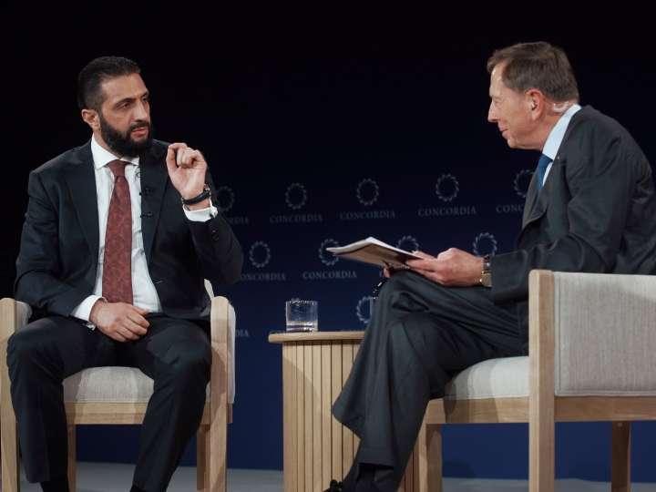 Syrian President al-Sharaa sits down with US general who arrested him