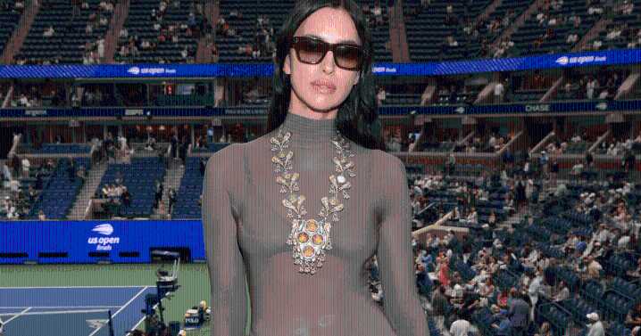 Irina Shayk’s Snug Dress at US Open 2025 Features Exquisite Details & Accents