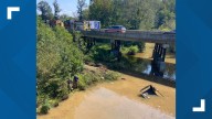 Driver dies after car drives off bridge on I-85, crashes into creek in Troup County