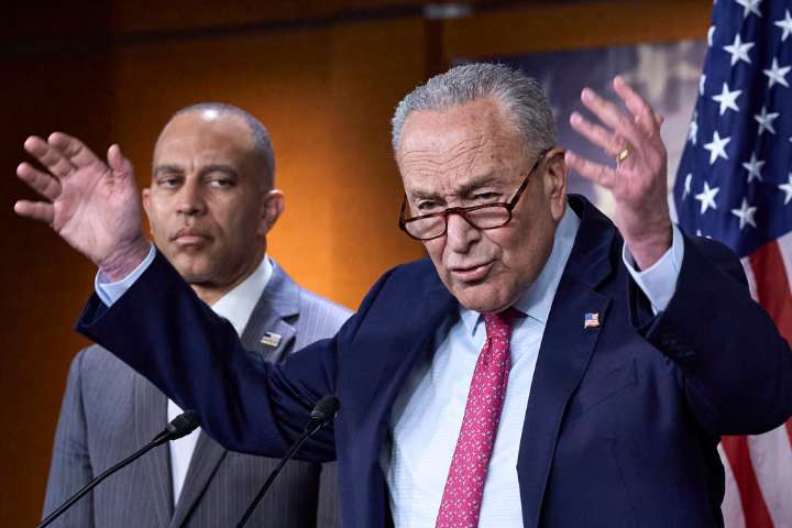Schumer coordinating shutdown strategy with liberal groups