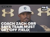 Ravens defensive coordinator Zach Orr says team must get off the field
