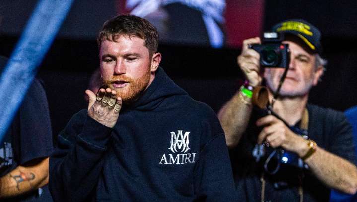 Así fue la entrada de 'Canelo' Álvarez para su pelea ante Crawford