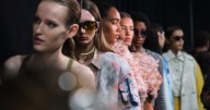 Diesel ditches the runway to present latest collection on models inside transparent Easter eggs