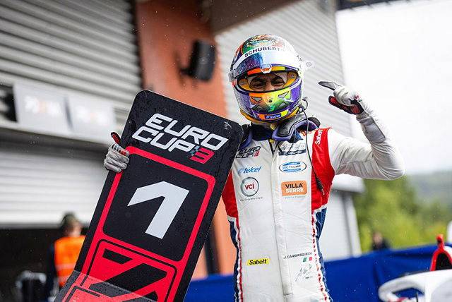 Triunfo de Jesse Carrasquedo en Spa y podio de tercer lugar en Eurocup