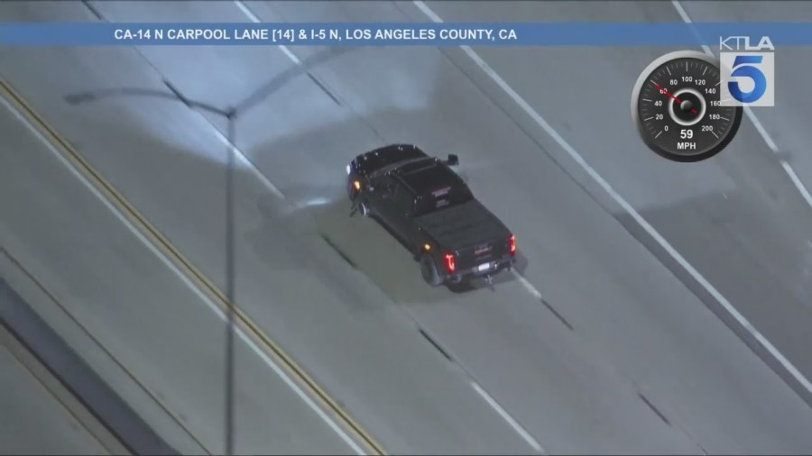 CHP in pursuit of suspect in alleged stolen pickup truck