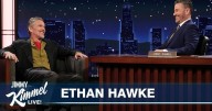 Here's what you missed when Ethan Hawke appeared on 'Jimmy Kimmel Live!'