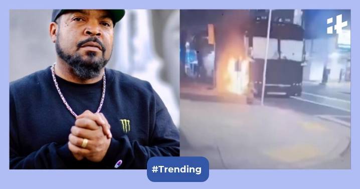 Antifa protesters mistake Ice Cube’s tour bus for ICE deportation bus