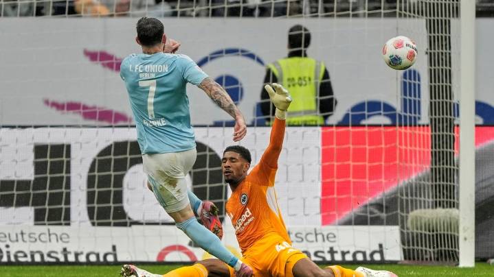 Burke hits Bundesliga hat trick as Union Berlin beats Eintracht Frankfurt 4