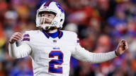 Tyler Bass out of practice for the Bills