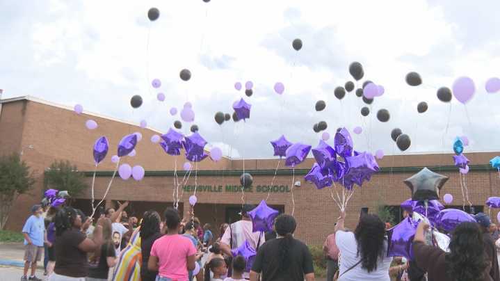 Balloons fill the sky in memory of Reidsville boy killed in car crash