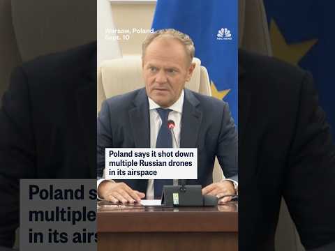 Poland shays it shot down multiple Russian drones in its airspace