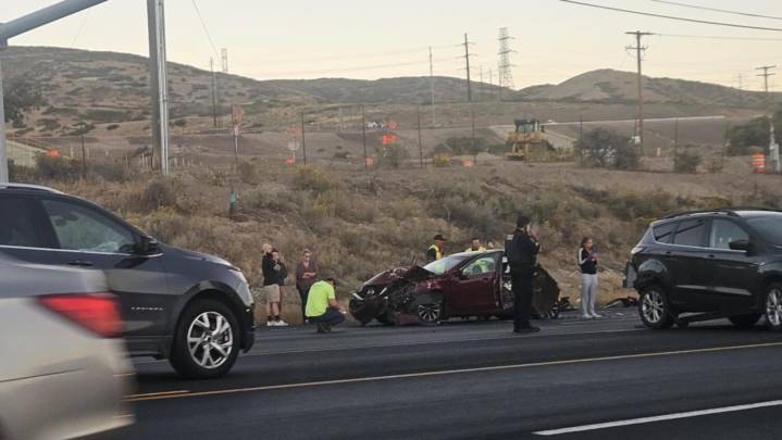 Nurses provide first aid to crash victim on Redwood Road