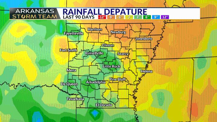 AST Blog: How much rain is needed to end the drought across portions of Arkansas