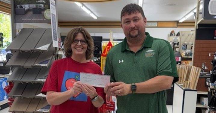 Food Bank Receives Donation from White Mountain Lumber