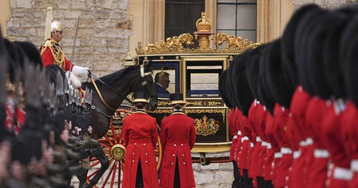 Photos show President Donald Trump during his second state visit to Britain