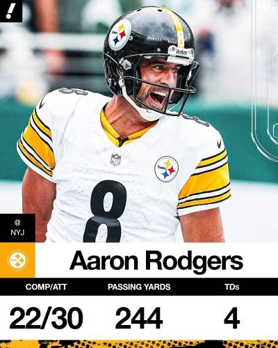 Aaron Rodgers da masterclass en dramático triunfo de Acereros sobre Jets