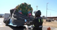 Operativo de tránsito por el traslado de carrozas