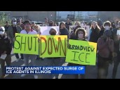 Protesters demonstrate ahead of expected Chicago area ICE operations