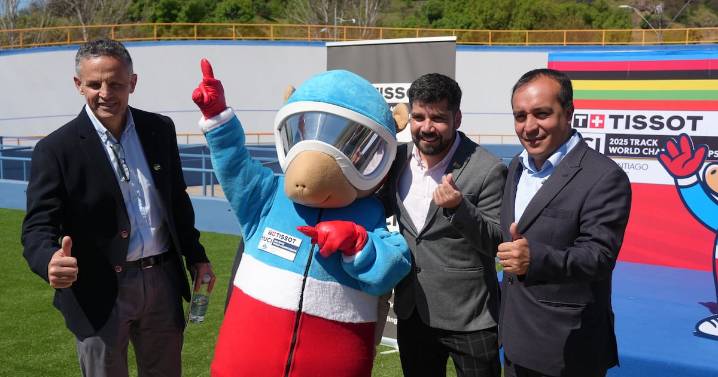 La mascota Armin se presenta en Curicó y activa la cuenta regresiva del Mundial de Ciclismo de Pista